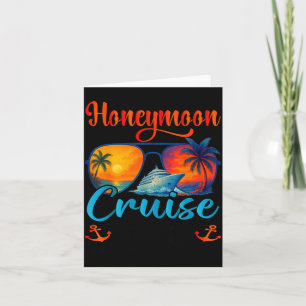 Tarjeta Ilustración de Crucero de Luna de Miel 2026 Recién