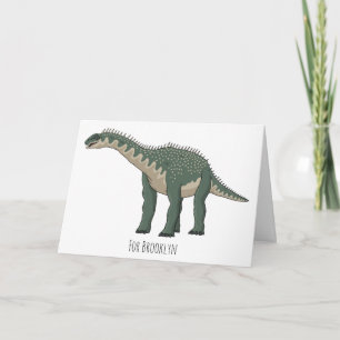 Tarjeta ilustración de dibujos animados de Barapasaurus