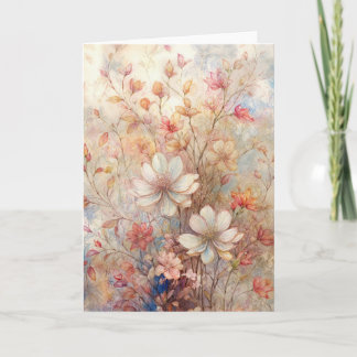 Tarjeta Ilustracion de diseño floral