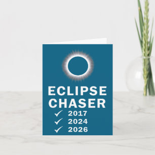 Tarjeta Ilustración de eclipse total solar