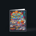 Tarjeta Ilustración de estilo grafiti de baloncesto genial<br><div class="desc">Diseños gráficos de ilustración de estilo grafiti de baloncesto genial Manga larga</div>