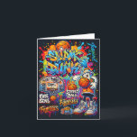 Tarjeta Ilustración de estilo grafiti de baloncesto genial<br><div class="desc">Diseños gráficos de ilustración de estilo grafiti de baloncesto genial Manga larga</div>