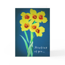 Ilustración de flores de narciso-Pensando en ti
