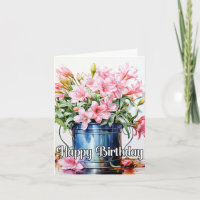 Ilustracion de flores lirio en flor