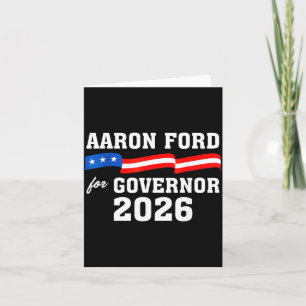 Tarjeta Ilustración de Ford Aaron Ford Gobernador de Nevad