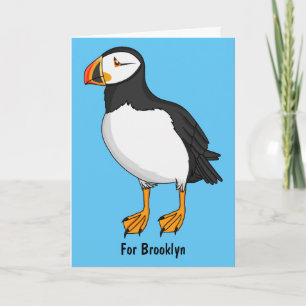 Tarjeta Ilustración de frailecillo atlántico 