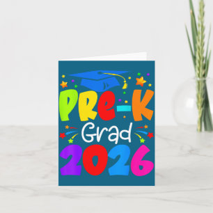 Tarjeta Ilustración de graduación de preescolar Pre Grad 2