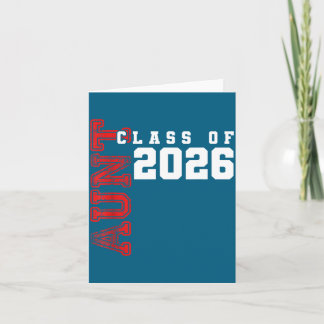 Tarjeta Ilustración de graduada de la clase 2026 de tía or