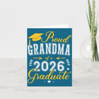 Tarjeta Ilustración de graduada de la clase de 2026 de org