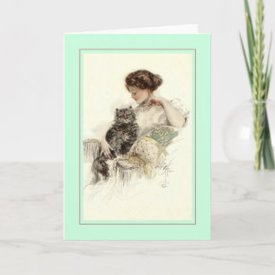 Tarjeta Ilustracion de Harrison Fisher