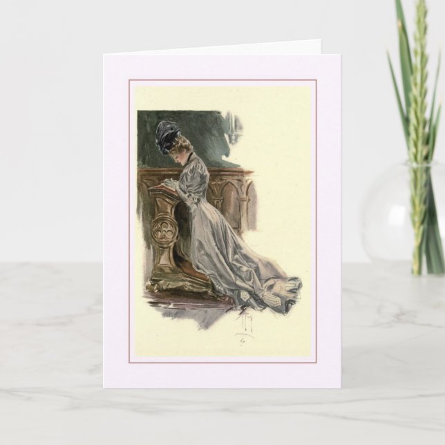 Tarjeta Ilustracion de Harrison Fisher (Anverso)