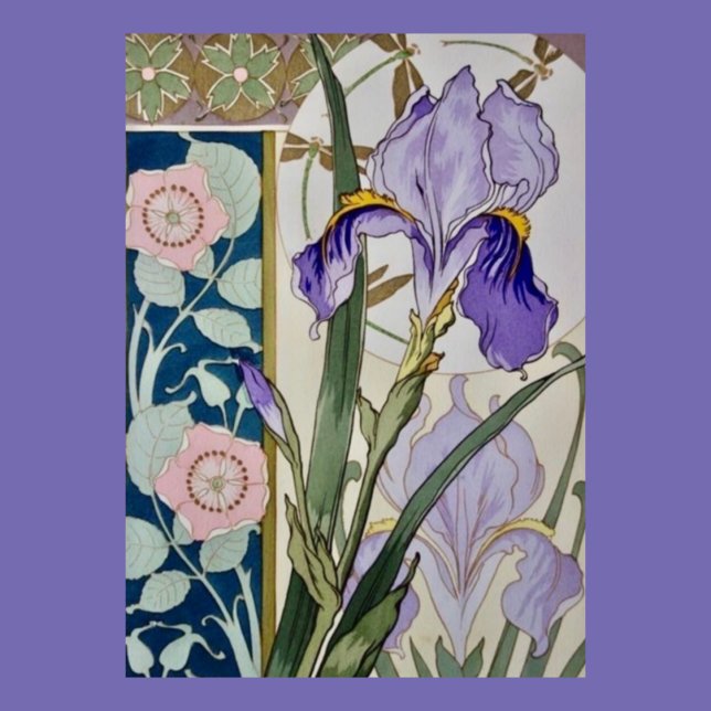 Tarjeta Ilustración de Iris Vintage (Subido por el creador)