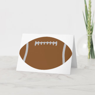 Tarjeta ilustracion de la bola de rugbi del fútbol