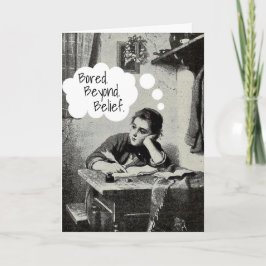 Tarjeta Ilustracion de la época divertida que te extraño