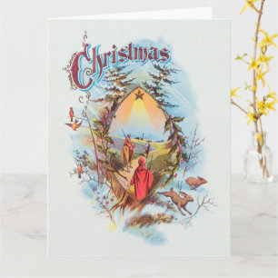 Tarjeta Ilustracion de la festividad bíblica mágica