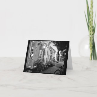 Tarjeta ilustracion de la foto de la calle principal
