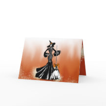 ilustración de la moda de halloween frente a las l