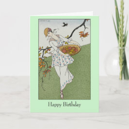 Tarjeta Ilustración de moda francesa de Georges Barbier 19
