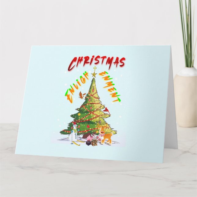 Tarjeta Ilustración de navidades (Anverso)