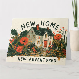 Tarjeta Ilustración de Nueva Casa Nuevas Aventuras