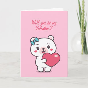 Tarjeta Ilustración de oso de peluche