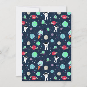 Tarjeta Ilustracion de patrón de espacio