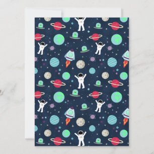 Tarjeta Ilustración de patrón espacial