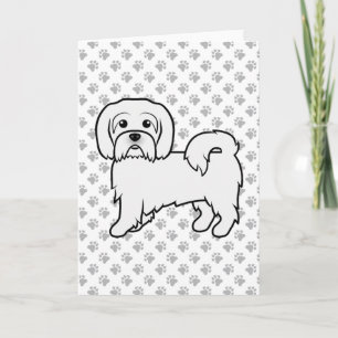 Tarjeta Ilustracion de perro de caricatura aguda