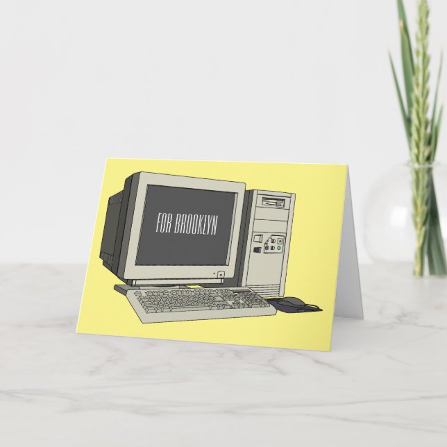 Tarjeta Ilustracion de personalizado de equipos (Anverso)