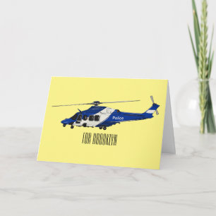 Tarjeta Ilustracion de personalizado de helicópteros de la