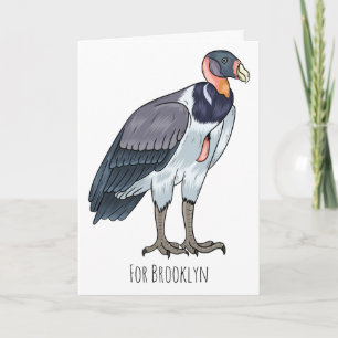 Tarjeta Ilustracion de personalizado de pájaro buitre rey