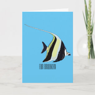 Tarjeta Ilustracion de personalizado de peces moro