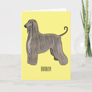 Tarjeta Ilustracion de personalizado de perro de perro per