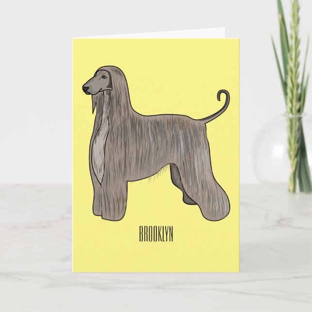 Tarjeta Ilustracion de personalizado de perro de perro per (Anverso)