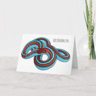 Tarjeta Ilustracion de personalizado de serpiente de San F