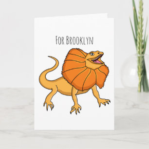 Tarjeta ilustracion de personalizado naranja