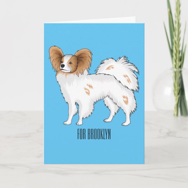 Tarjeta Ilustracion de personalizado papillon (Anverso)