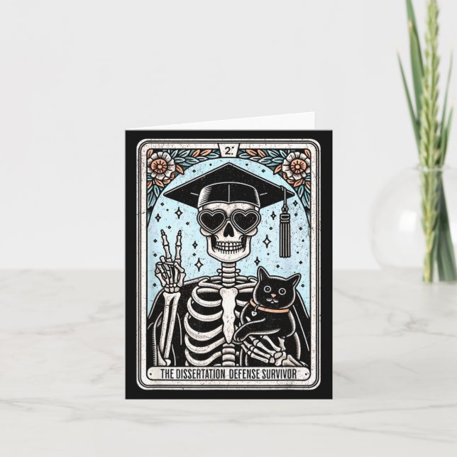 Tarjeta Ilustración de Tarot de Tesis Doctoral de Grado (Anverso)
