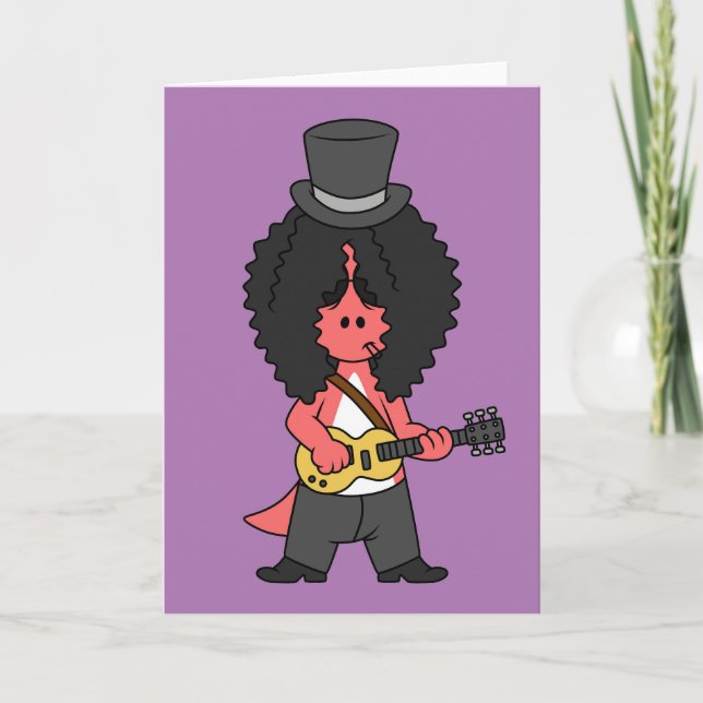 Tarjeta Ilustracion De Un Allosauro Vestido Como Estrella  (Anverso)