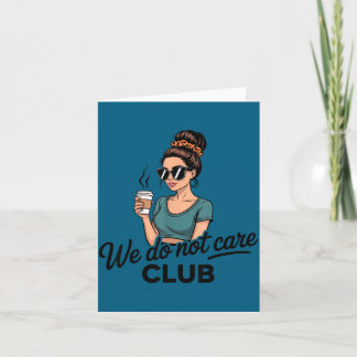 Tarjeta Ilustración de Womens Coffe Ewe Do Not
