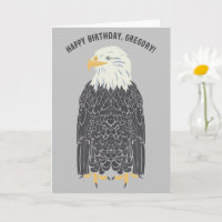 Ilustracion del águila calva personalizado
