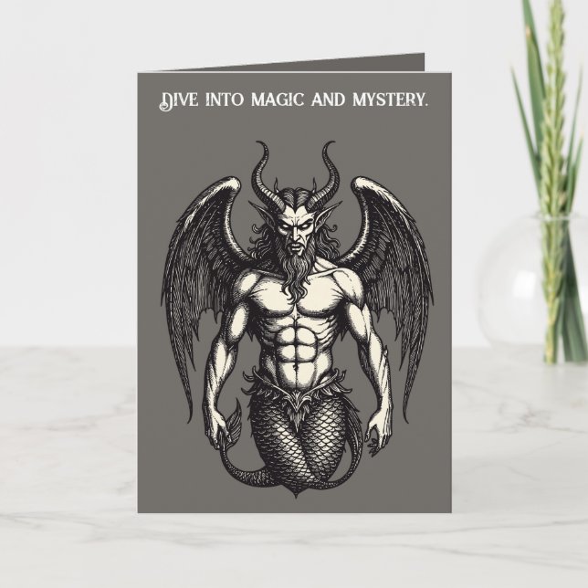 Tarjeta Ilustración del Demonio Marea Celestial Crocell (Anverso)