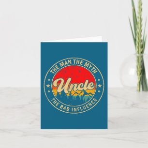 Tarjeta Ilustración del mito del hombre tío mala influenci