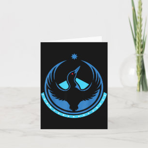 Tarjeta Ilustración del nuevo Loon rebelde de Minnesota