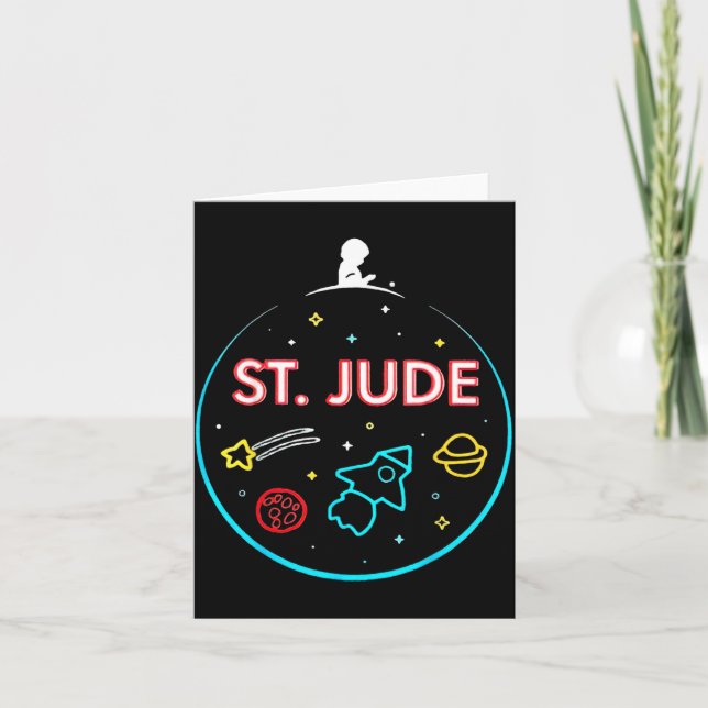 Tarjeta Ilustración del paciente de St Jude Ty Rocket (Anverso)