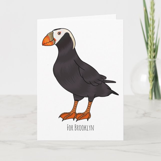 Tarjeta Ilustracion del personalizado de pajarito (Anverso)
