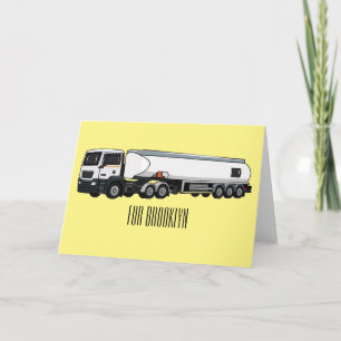 Tarjeta Ilustracion del personalizado de transporte de com