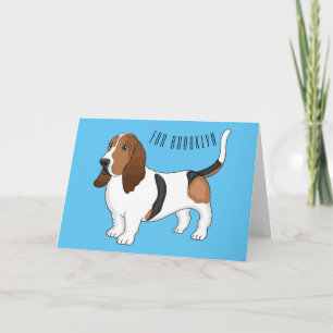 Tarjeta Ilustracion del personalizado del perro de enlace