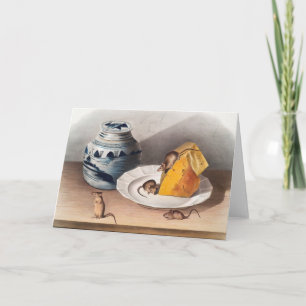 Tarjeta Ilustracion del ratón (Mus-musculus)