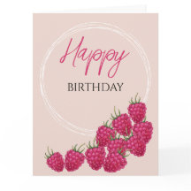 Ilustración en acuarela de frambuesas rosadas lind